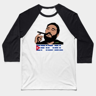 VIVA FIDEL CASTRO (Color) Baseball T-Shirt